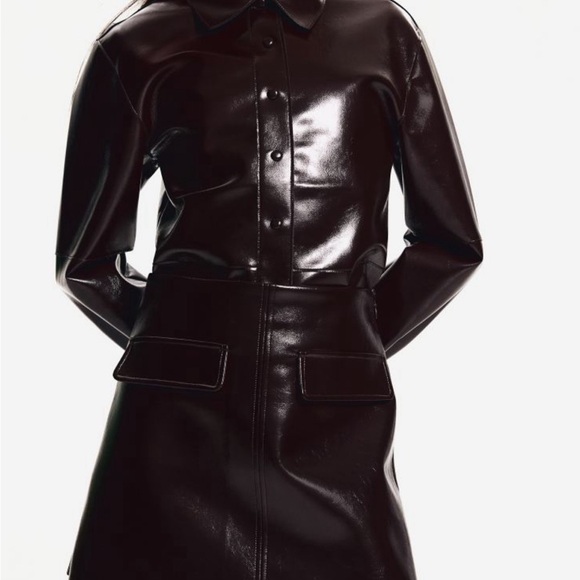 HM coated mini skirt - Picture 4 of 7